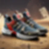 Close-up of apex sneaker design showcasing innovative features