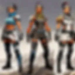 Showcasing Apex Legends character selection