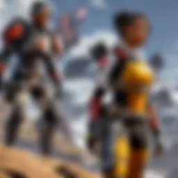 Dynamic gameplay showcasing strategic movements in APEX Legends