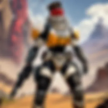 Abstract representation of Apex Legends characters in battle