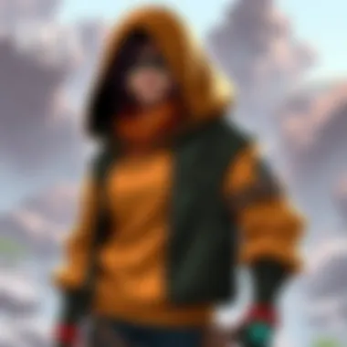 Close-up of character design influencing fashion trends