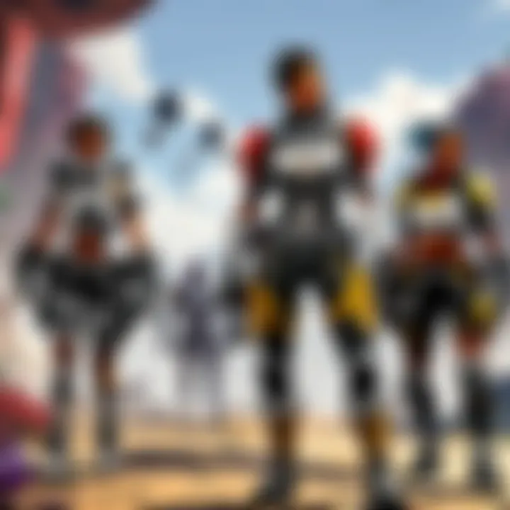 Apex Legends players collaborating on strategies