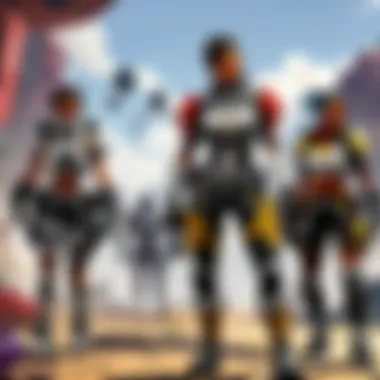 Collaboration and Strategy Development in Apex Legends Apex Legends players collaborating on strategies