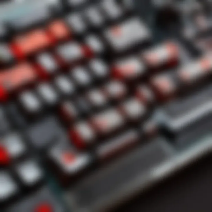 Mechanical keyboard showcasing customizable RGB lighting