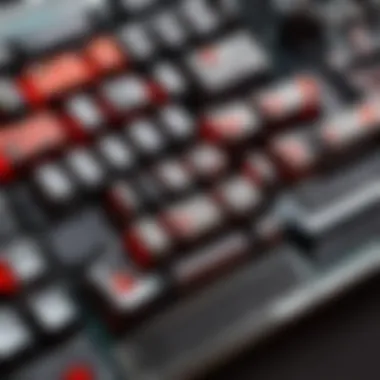 Customizable Mechanical Keyboard for Enhanced Gameplay Mechanical keyboard showcasing customizable RGB lighting