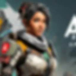 Digital art representing algebraic equations blending with APEX Legends theme