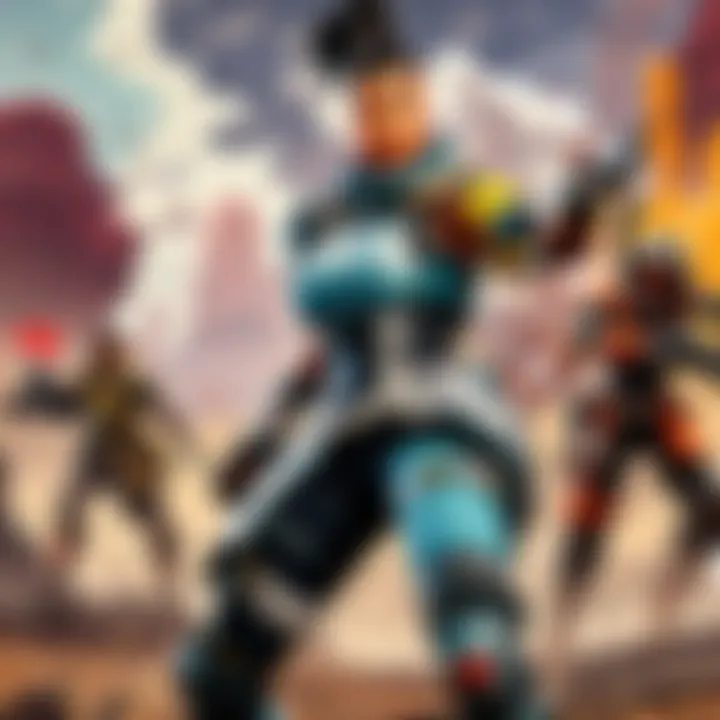 Artistic Representation of APEX Legends Battle Royale Matches on Nintendo Switch