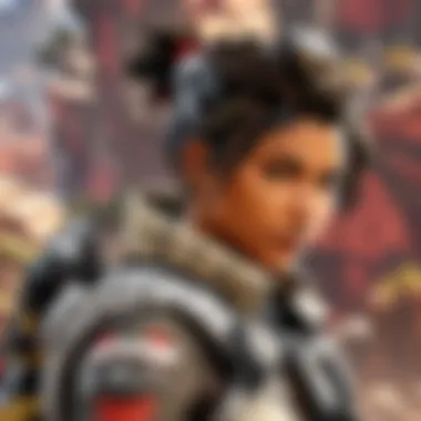 Ethereal depiction of an APEX Legends character in action