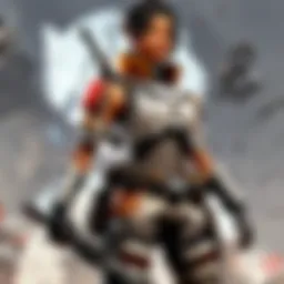 Apex Legends character selecting weapon on LegendVox