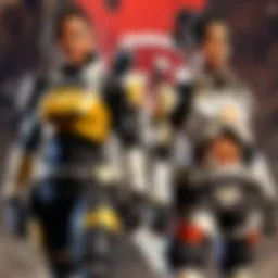Duo champions celebrating victory in Apex Legends
