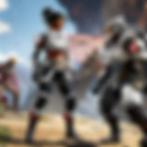 Apex Legends gameplay showcasing characters in action