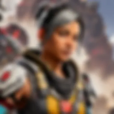 Dynamic action scene in Apex Legends Mobile showcasing gameplay mechanics.