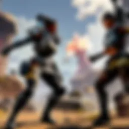 Apex Legends Mobile gameplay showcasing intense battle sequences