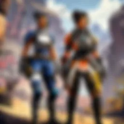 Apex Legends mobile gameplay showcasing characters in action