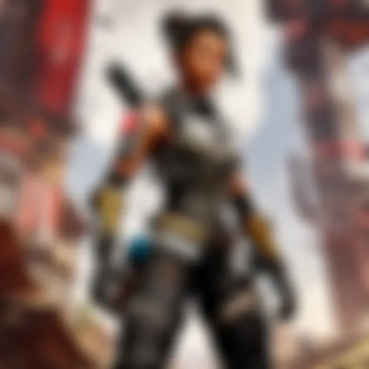 Iconic characters from Apex Legends in a dynamic setting