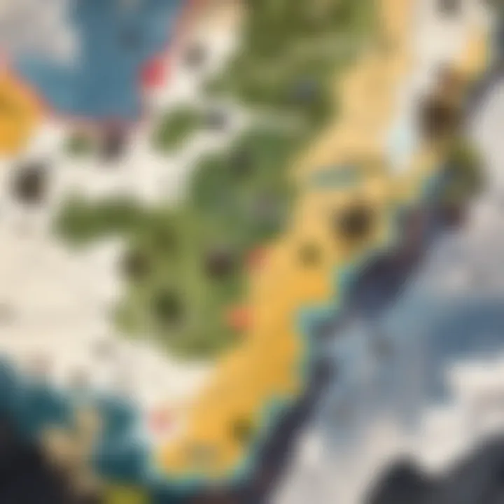 A strategic map overview for Apex Legends Mobile