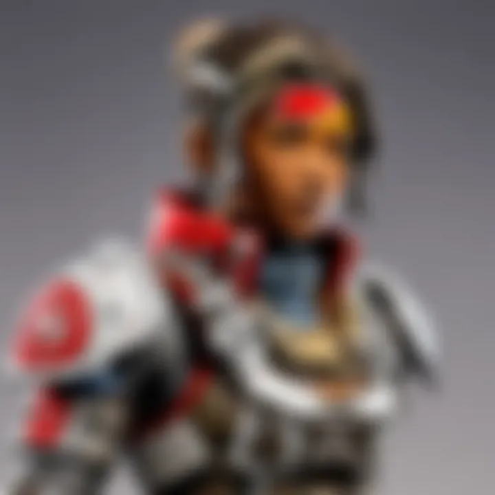 Close-up of a detailed Apex Legends Pop Figure showcasing intricate design.