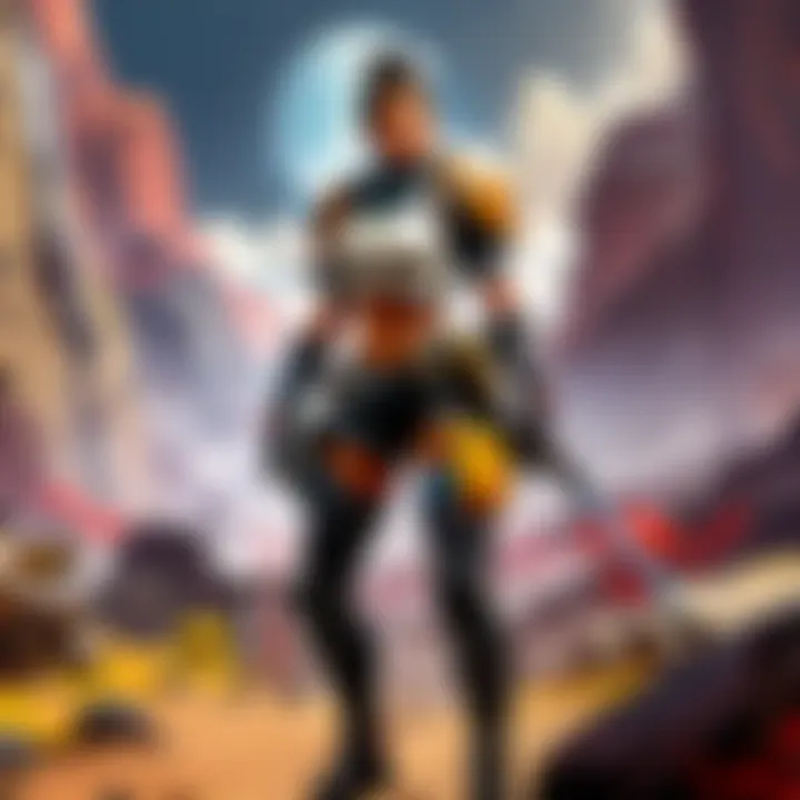 Abstract representation of Apex Legends on a smartphone screen