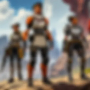 A group of players collaborating in Apex Legends