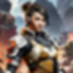 A breathtaking view of Apex Legends mobile gameplay showcasing vibrant graphics