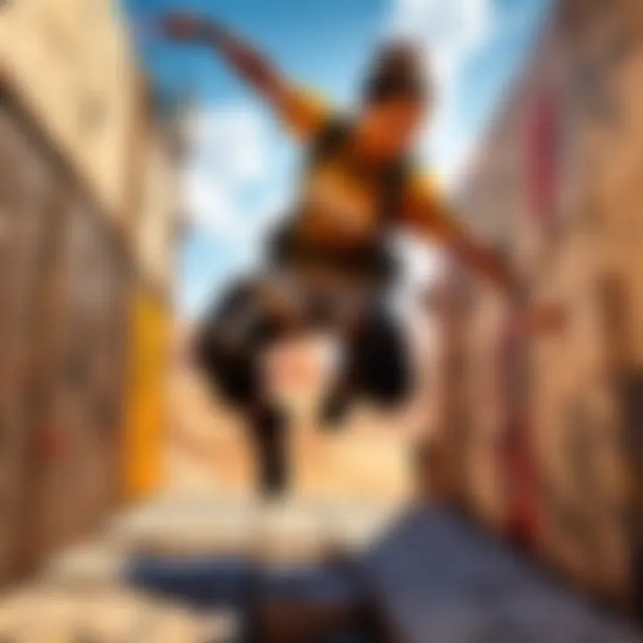 Athlete overcoming obstacles during a parkour run at Apex Parkour Denver