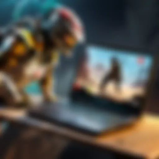 High-performance gaming laptop showcasing sleek design