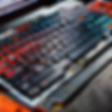 RGB Keyboard Features of Apex Predator Laptops Detailed view of keyboard with RGB lighting