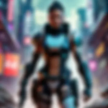 Digital Code Matrix with Apex Legends Logo