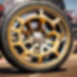 Close-up of Apex Racing Wheel showcasing innovative technology