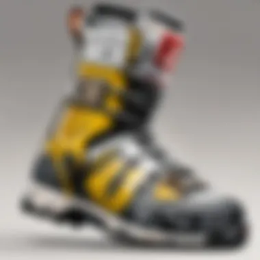 Close-up of APEX ski boot liner material