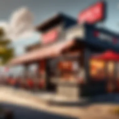 Local BBQ Joints: A Hub of Community Gathering A cozy barbecue restaurant bustling with locals enjoying the community ambiance.