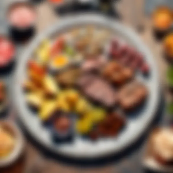 A plate of traditional North Carolina barbecue served with sides reflecting local flavors.