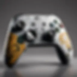 Close-up of an Xbox Series X controller showcasing custom features