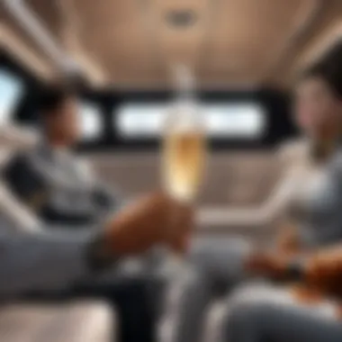 Sipping Elegance: Champagne Toast in Apex Limousine Champagne Toast in Apex Limousine