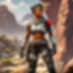A visually striking montage showcasing key characters from APEX Legends