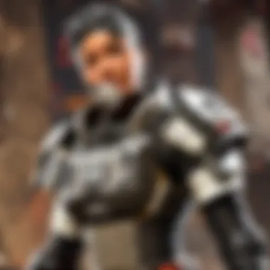 A detailed illustration of Ash's character lore within the Apex Legends universe.