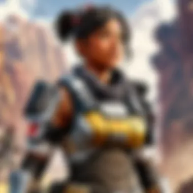 Apex Legends Competitive Scene A competitive scene showcasing Apex Legends teams in action