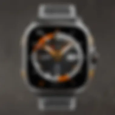 Coros Apex Display Interface Close-up view of the Coros Apex smartwatch showcasing its display and interface