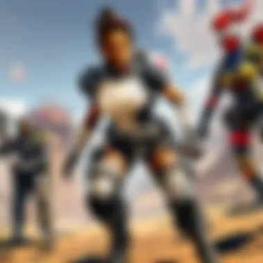 Abstract representation of APEX Legends gameplay