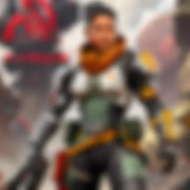 Visual representation of the distinct attributes of round metal full color legend in APEX Legends realm