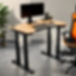 Sleek and Innovative Elegante XT Standing Desk in Modern Office Setting