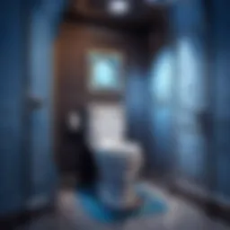 Ethereal Blue Moon Toilet Design