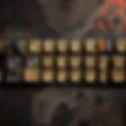 Close-up of the SteelSeries Apex Pro TKL keyboard showcasing adjustable actuation switches