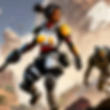 A player focused on aim training in Apex Legends