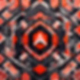 Abstract geometric pattern design