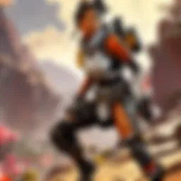 Dynamic action scene in Apex Legends showcasing 120Hz performance