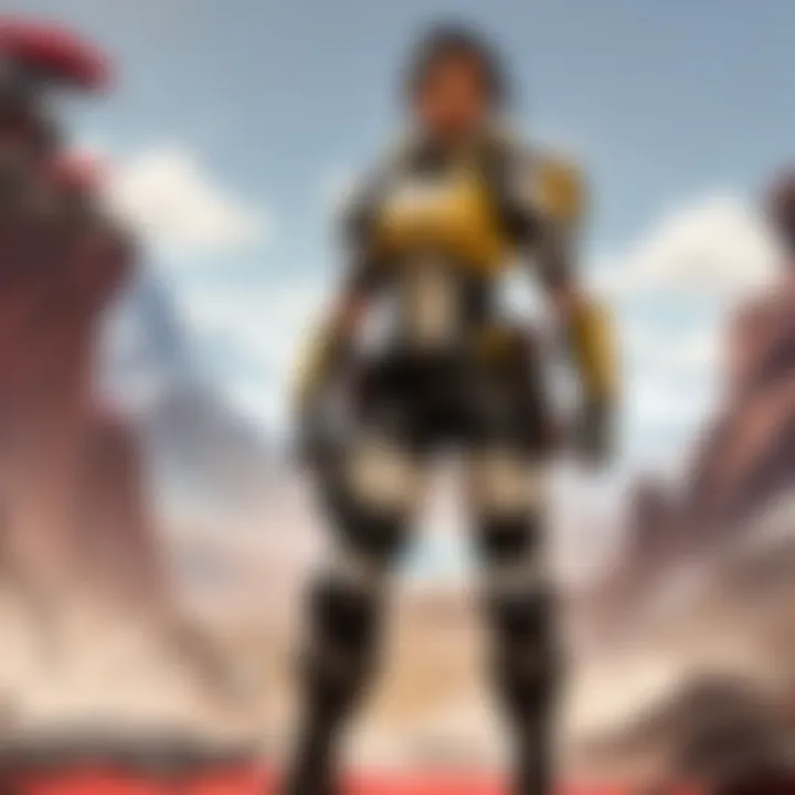 Strategic gameplay moment in APEX Legends with players coordinating