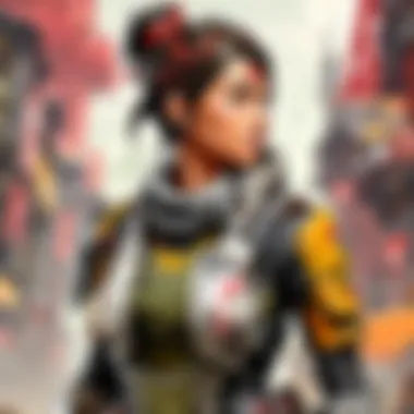 A passionate collector showcasing their Displate collection themed around Apex Legends.