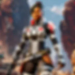 Apex Legends characters showcasing their unique abilities in a vibrant battlefield