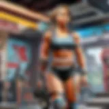 Modern gym interior with state-of-the-art equipment